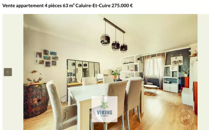 Appartement 4 pièces 63m2 quartier le Vernay